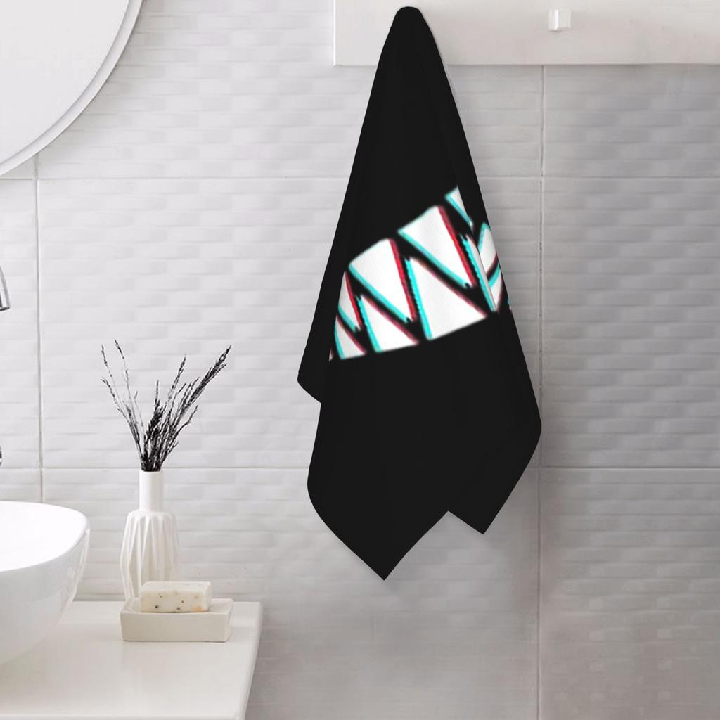 Beautiful Smile with Sharp Demon Teeth Soft Face Towel Quick Dry Pool Bath Cotton Towels Breathable