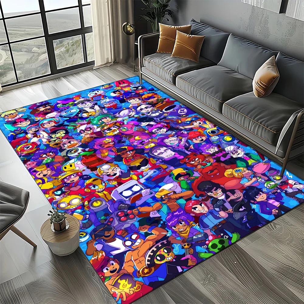 3D Classic star Game Cartoon Carpet Rug for Living Room Bedroom Home Sofa Decoration,kids Play Non-slip Floor Mat Christmas Gift