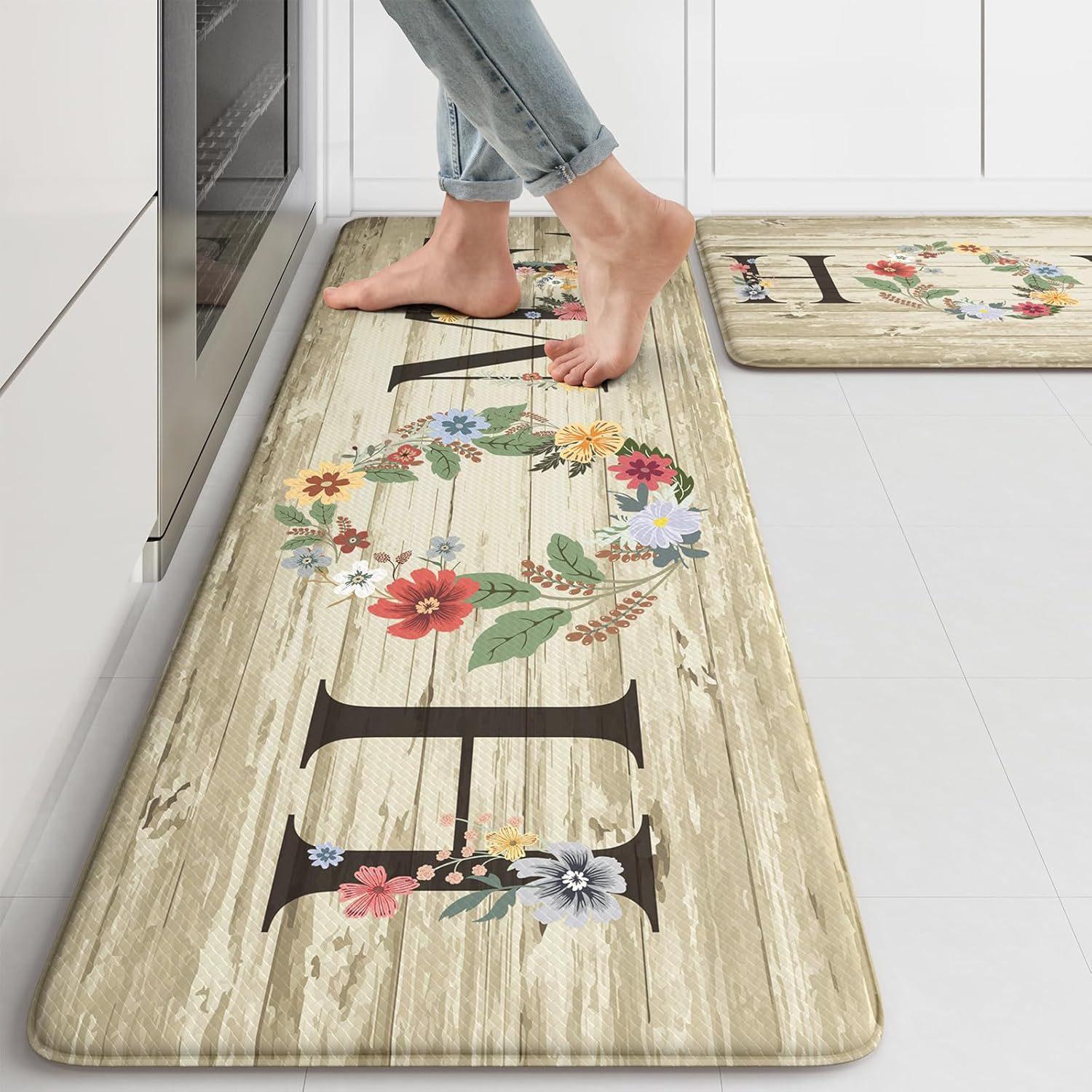 

Kitchen Long Carpet Sound Insulation Noise Reduction Anti Slip Pad Absorbent and Oil Absorbing Diatomaceous Earth Soft Cushion Bathroom Floor Mat 40*60cm [second generation diatom mud]