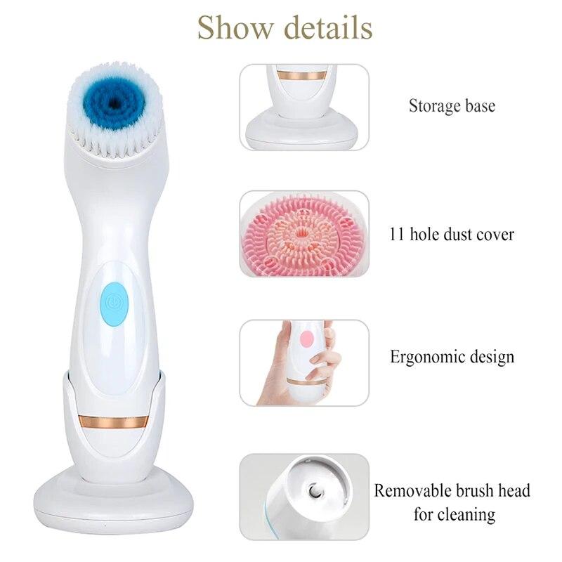 Cleansing Brush Sonic Nu Face Rotating Cleansing Brush Galvanica Facial Spa System Can Deeply Clean Remove Blackheads