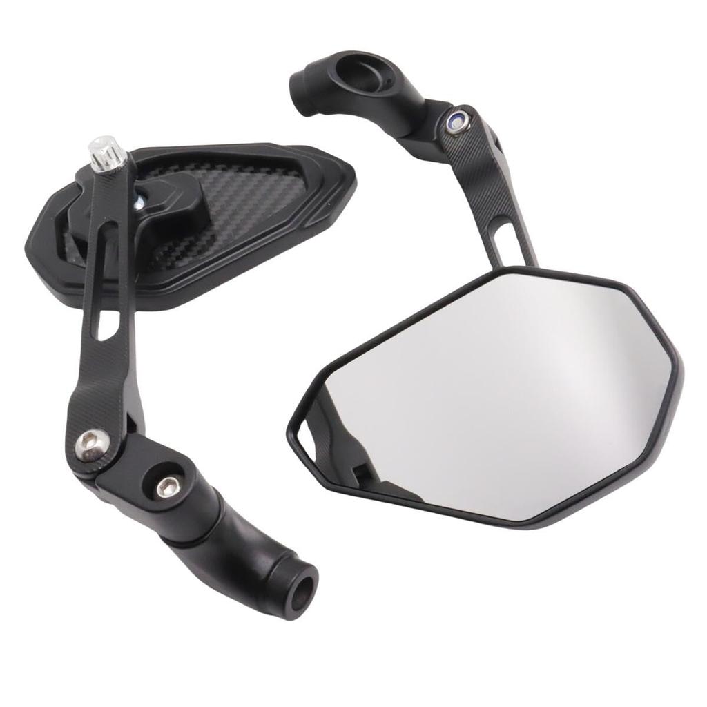 SZYUMO Carbon Fiber Motorcycle Rearview Universal for Scooters and Easy Left and Right Set Mirrors, 8mm/10mm, Fit, Motorcycles, Installation,