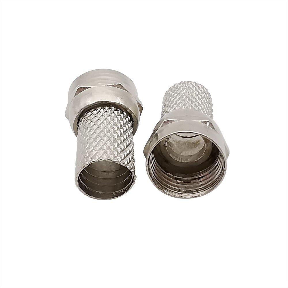 10Pcs 75 Ohm F Type Coaxial Adapter Coax Cable Quick Connector  for TV Satellite Antenna Coax Cable