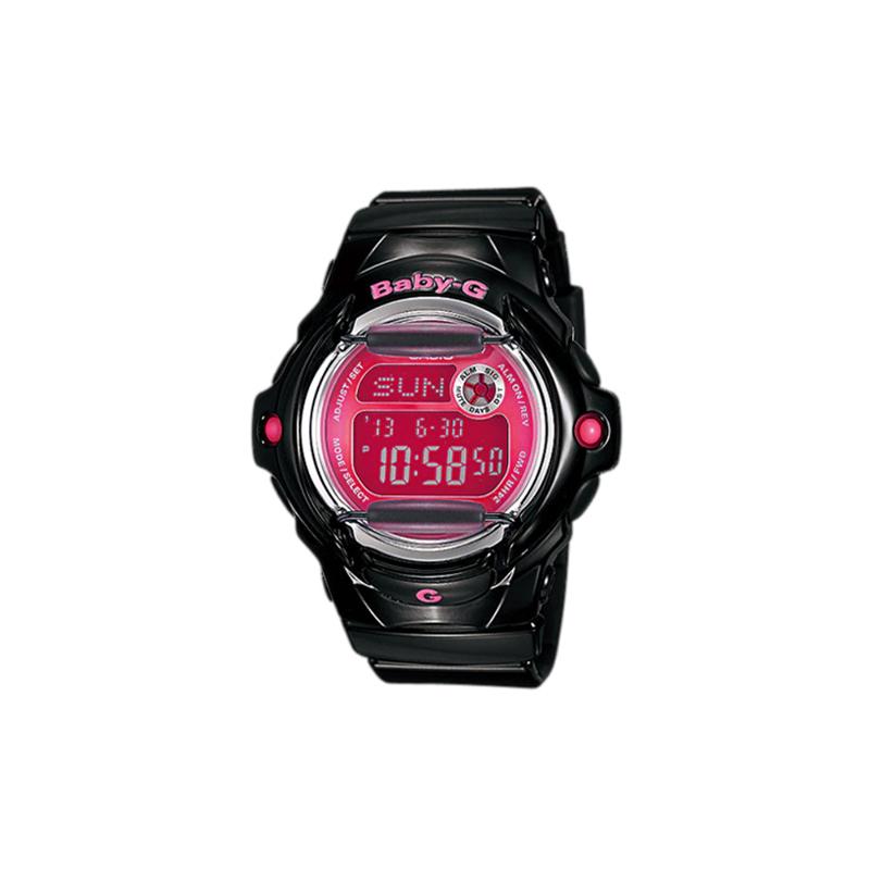 Casio BABY-G series waterproof and shockproof classic disc electronic movement quartz movement resin strap Japanese and Korean watch BG-169R-1B розовый