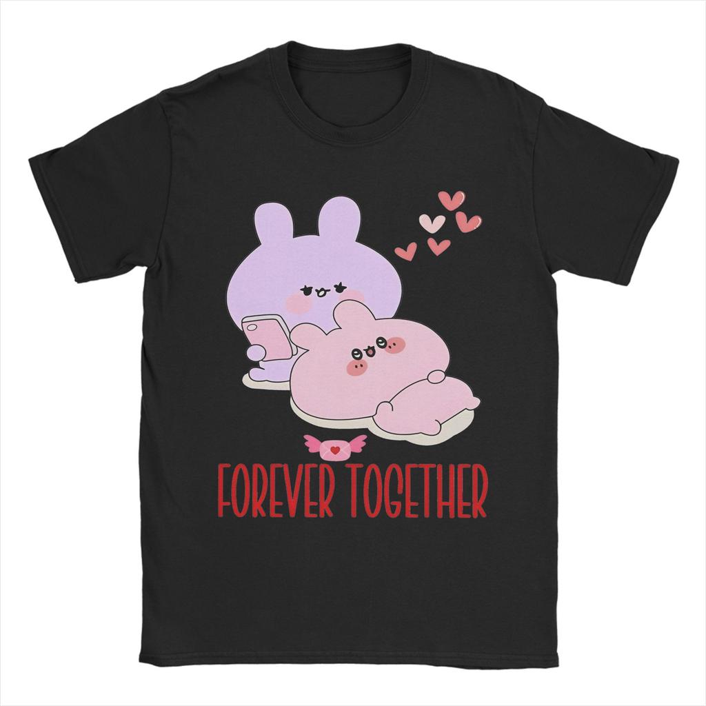 Men Womens Heartfelt Pink Affection Love T Shirts Asamimichaan Cute Asamimi Pure Cotton Tee Shirt Plus Size TShirts