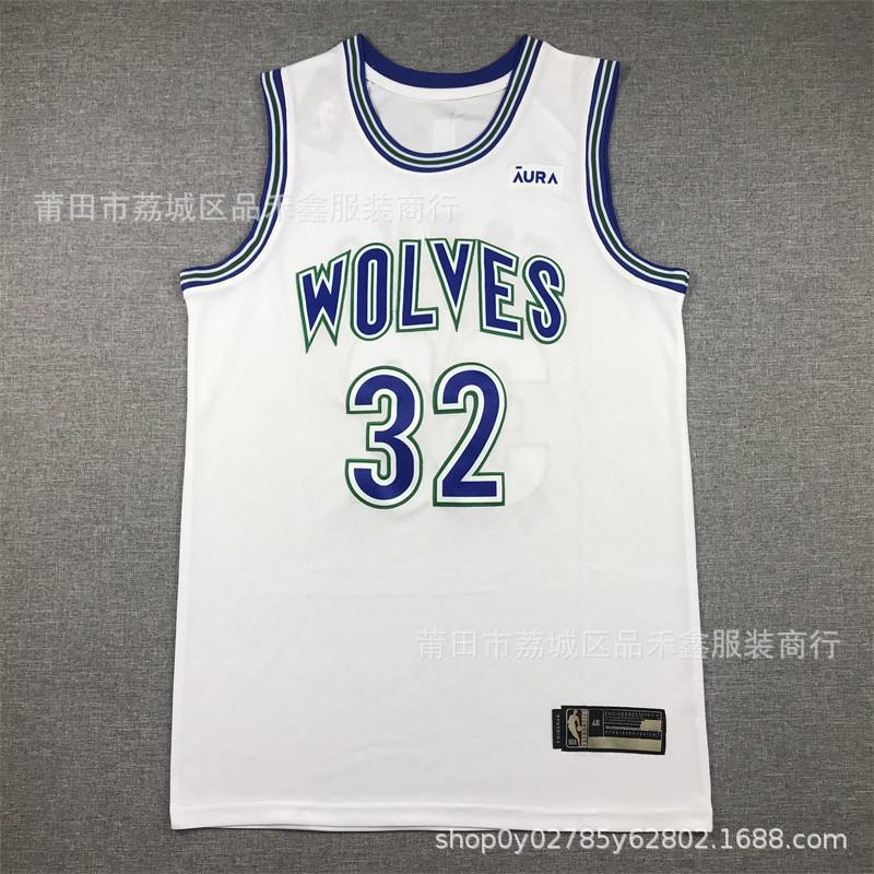 Minnesota Timberwolves NBA Basketball Jersey Edwards 5 Gobert 27 Towns 32 Reed 11 Cotton Sports Fan Apparel