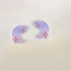 Korean Style Colorful Star Acrylic Earrings Creative Lightweight Stud Earrings for Women Girls