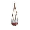 Hand-woven Bohemian Hemp Rope Hanging Basket Pendant