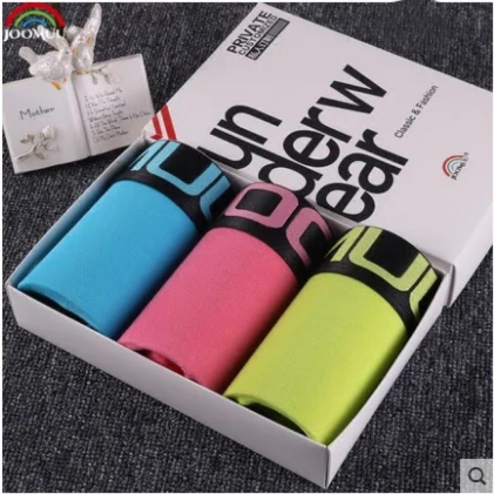 

3 ШТ Жіночі Боксерки-Шорти Бавовняні Жіночі Боксери Спідня Білизна Жіноча Дихаюча Стрічка з Літерами Труси Спортивні Дівочі Трусики Asian XXL(65-75KG)&3pcs