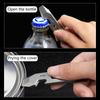 Compactly Titaniums Camping Tool Keychain Screwdriver Bottle Opener Multifunctional Ruler Portable Outdoor Accessory