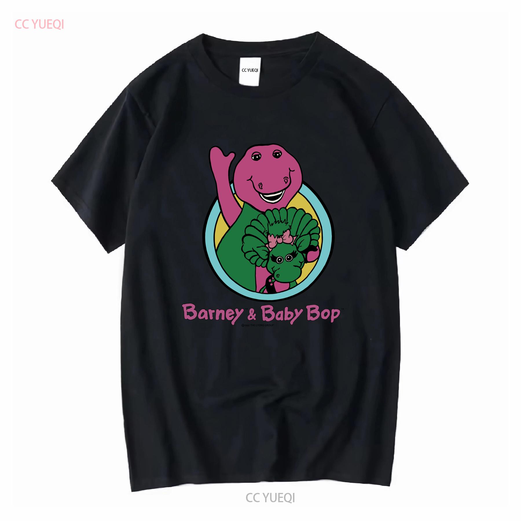

Vtg 90s Kids Barney Baby Bop Faded Distress Promo T Shirt Youth S Cartoon TV 80s long sleeves vintage Washed Unisex 4XL