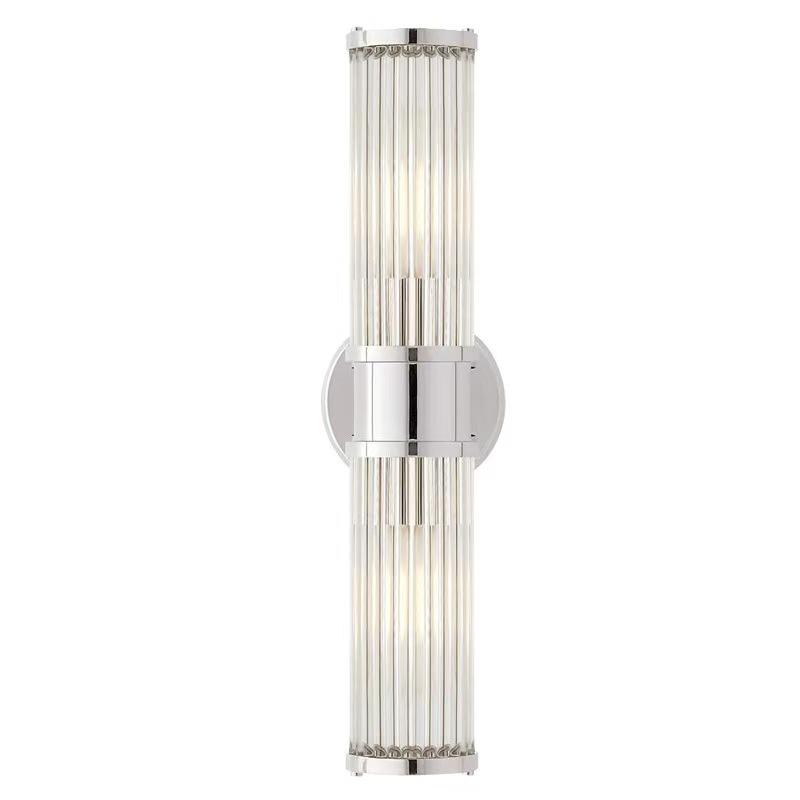 Nordic Luxury Crystal LED Brass Wall Lamp Modern Bedroom Living Room Dining Room Lighting Fixtures Room Decoration Wall Lamp