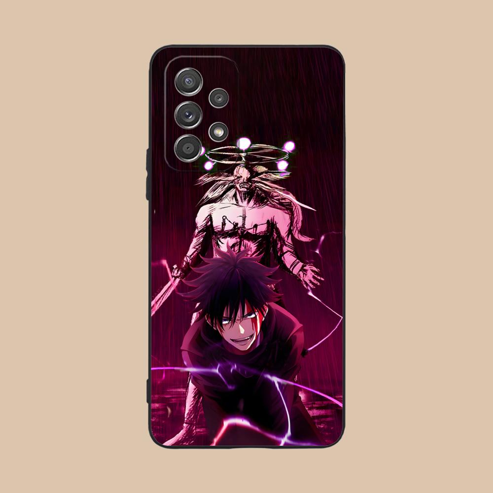 Custodia per Cellulare Megumi di Jujutsu Kaisen per Samsung Galaxy M55 54 42 35 34 33 32 23 22 15 14 13 12 F55 5G Copertura Colorata Cover