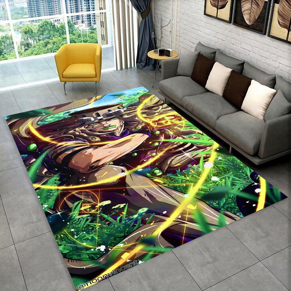 3D Jojo's Bizarre Adventure Cartoon Anime Carpet Rug for Living Room Bedroom Home Sofa Decoration,kids Play Non-slip Floor Mat