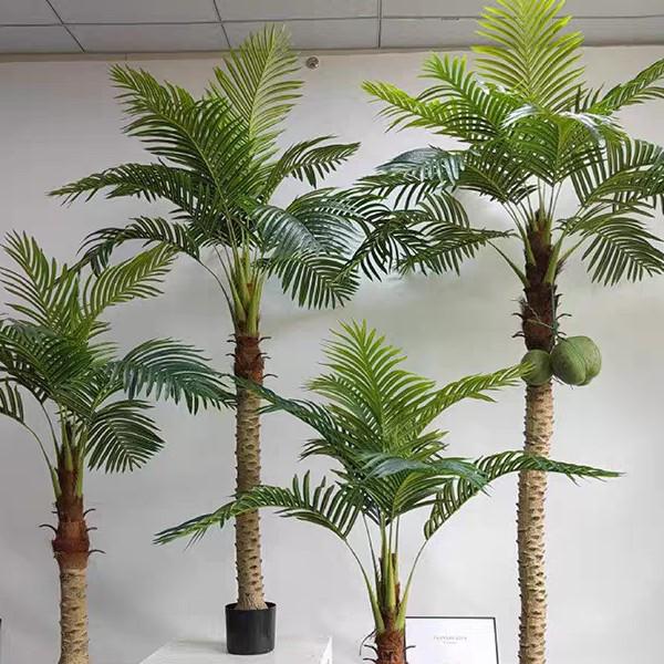 Xianci Southeast Asian Style Potted Palm Tree: Faux Coconut Needle Palm for Landscaping and Mall Decor.