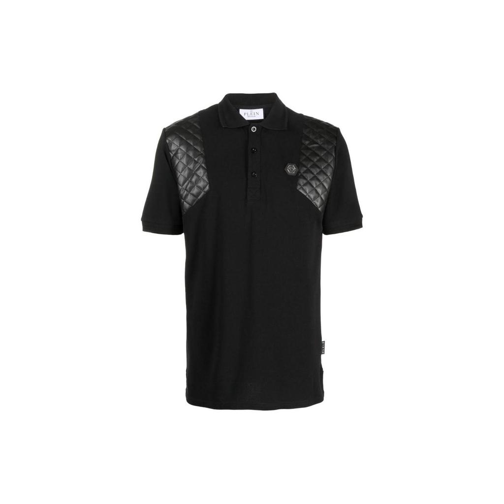 Philipp Plein Skull & Bones Rhinestone-embellished Polo Shirt AACC-MTK6559-PTE003N-02