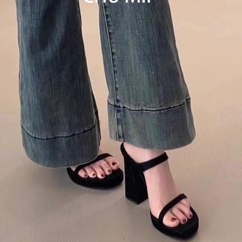 Modă 2025Sandale cu Toc Înalt pentru Doamne Vară Nou Sexy Sandale cu Vârf Deschis Casual Fashion Sandalias Papuci Confort Zapatos Mujer