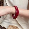 Acrylic Smudge Irregular Leopard Print Bracelet Fashionable Versatile Retro Exaggerated Bracelet Light Luxury High-end Jewelry Women