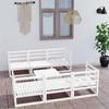 Day and Night - Day and Night 7-piece Garden Lounge Set White Solid Pine Wood
