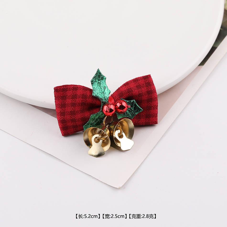 Christmas Day Decorative Bow Tied Silk Bell Gift Box Christmas Tree Pendant DIY Jewelry Accessories
