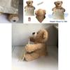 Niedlicher, sprechender Teddybär, 35 cm groß, wiederaufladbar, scheues Gesicht, batteriebetrieben