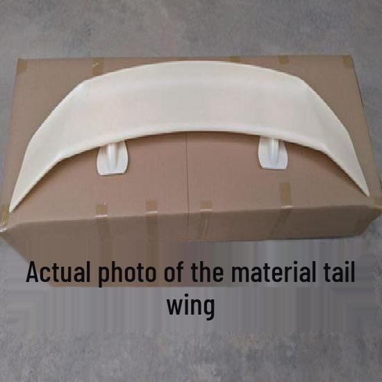 ABS Carbon Fiber Texture No-Drill Rear Spoiler for GT Sports Cars - B Style Airplane Wing