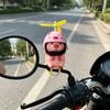 Electric Scooter Pig Ornament, Cute Helmet-Wearing Pig Car Ornament, Motorcycle Bicycle Accessories