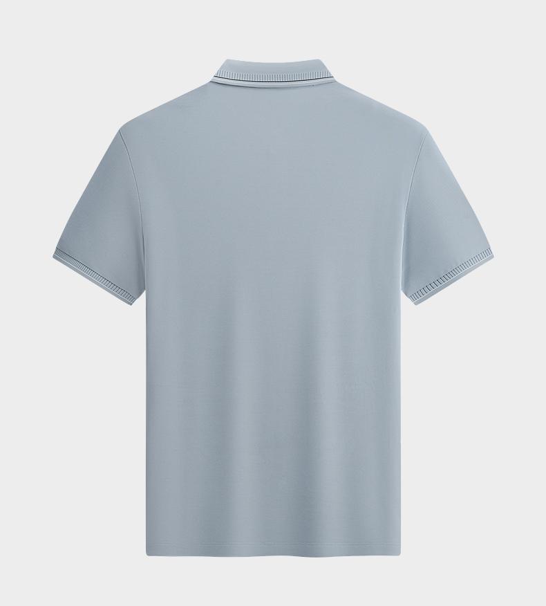 Seven Wolves Men's Wear Linen Mulberry Silk Short Sleeve Polo