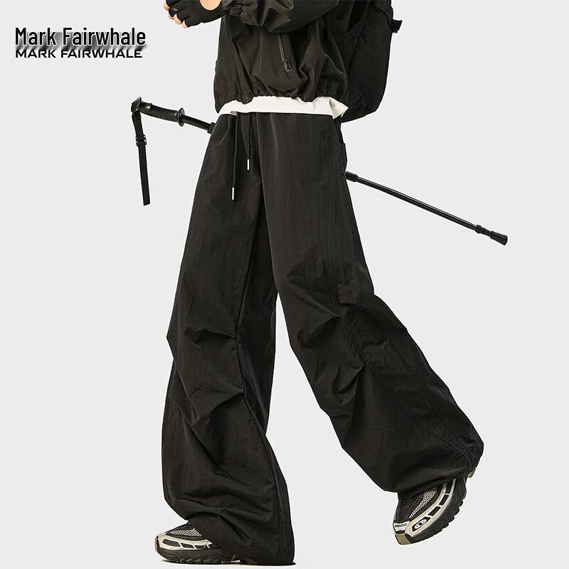 Mark Fairwhale Men s Quick-Dry American Pleated Paratrooper Cargo Wide-Leg Pants 2XL