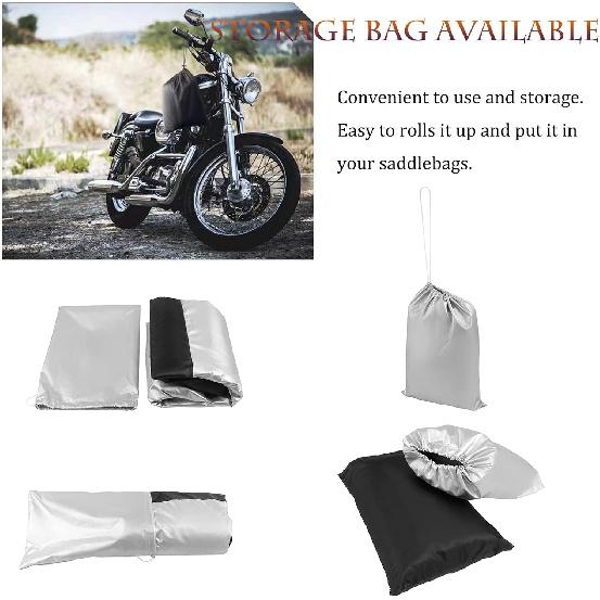 BAIONE Waterproof Motorcycle Dust Cover All Season Replacement for Indian Chief Chieftain Springfield Roadmaster Dark Horse 116 Inches 4XL