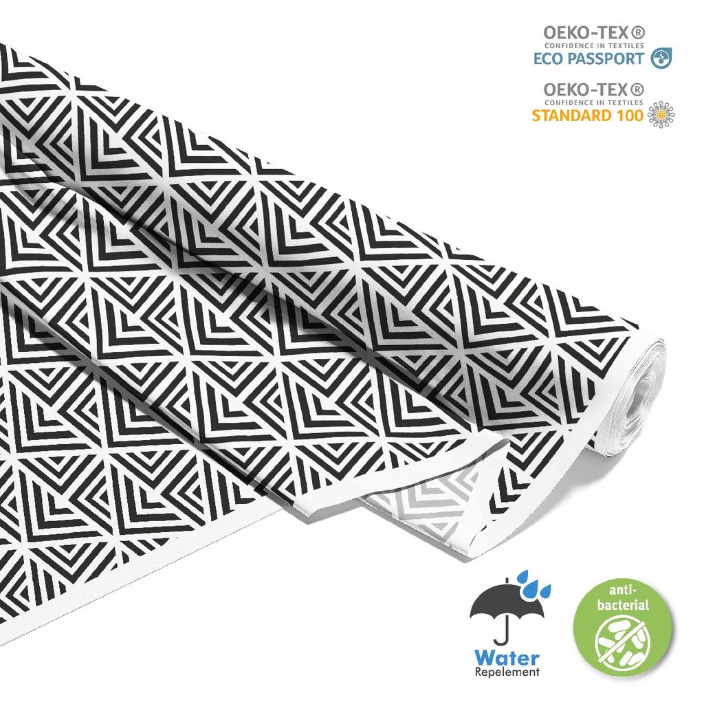 Outdoor Dekostoffe Oxford - Motiv Geometrisch 14 I Dx125