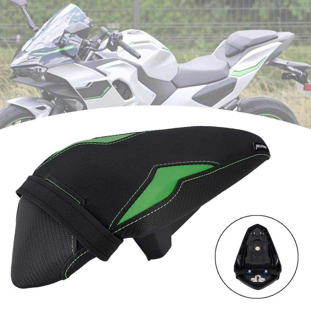 Rear Seat Passenger Cushion Flat Pu Fit Green1 For Kawasaki Ninja 7 Hybrid 24-26