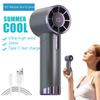 Portable Handheld Fan 1-100 Speeds Adjustable Turbo 3000mAh Battery Fans with LED Display Rechargeable Ice Cooling Personal Fan
