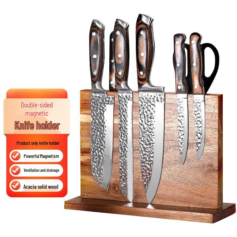 

Yimeide GLP01 Double-Sided Magnetic Acacia Wood Knife Block