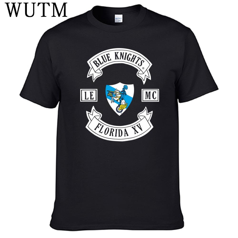 Blue Knights T Shirt 100 Cotton Men Shirt