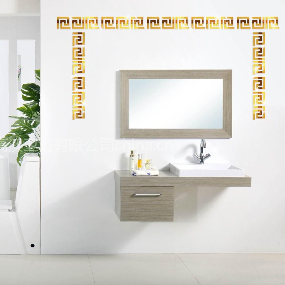Mirror 3D Lace Border Adhesive Wallpaper | Acrylic Self-Adhesive Ceiling & TV Wall Sticker for Living Room Bedroom Decor