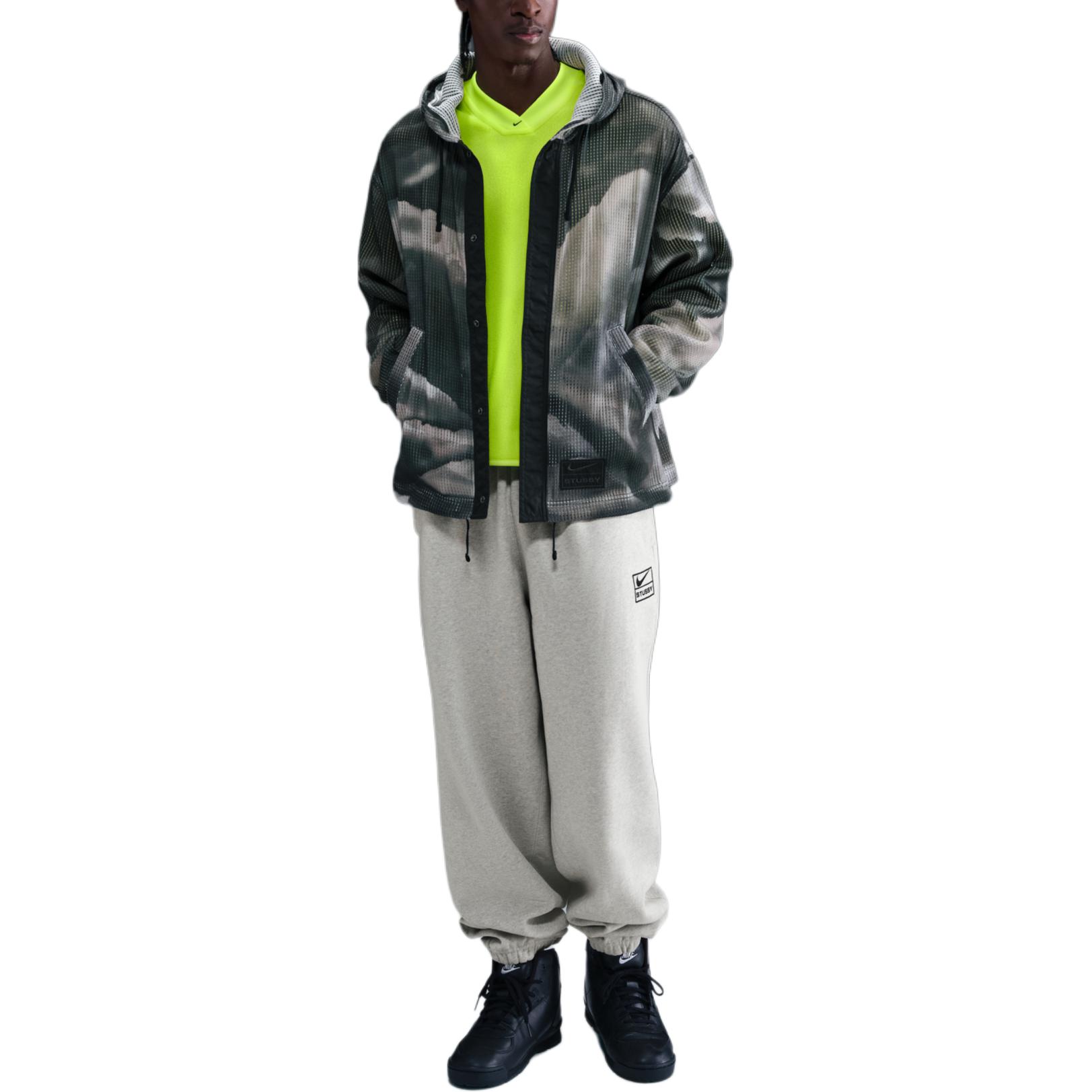 

Nike X Stussy Ghillie Куртка с капюшоном на кнопках с длинным рукавом Унисекс Куртки HQ8538-900 L