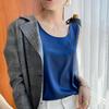 Plus Size Satin Acetate Silk Camisole for Women - Versatile Base Layer or Outerwear 