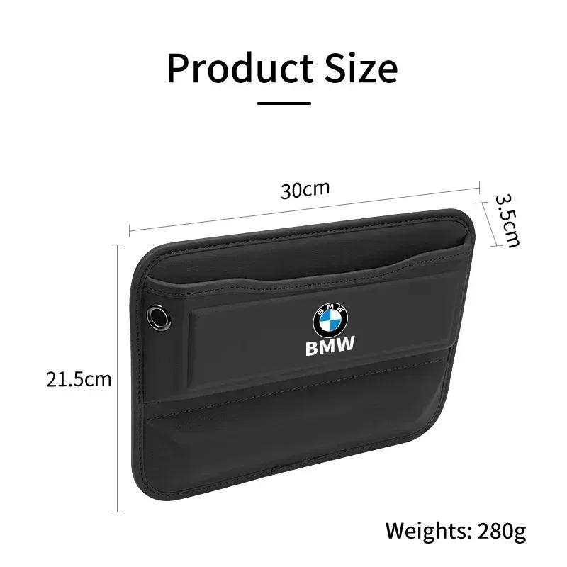 -Car Seam Storage Box Crevice Organizer Bag Gap Filler For BMW X3 X5 X6 M5 M3 E46 E90 E60 F10 E39 F30 E36 G30 E87 E70 E91 E30 G2