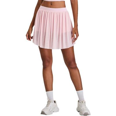 Neuer von Wolken inspirierter atmungsaktiver Yoga-Kurzrock für Damen, Mesh- und Plisseerock, blickdichte Outdoor-Casual-Fitness-Shorts für Damen