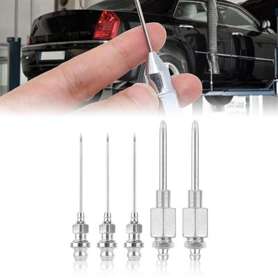 Set di 5 aghi per ingrassatore con raccordo per manutenzione automobilistica