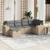 VidaXL Garden Lounge Set with Cushions 6 Pcs, Patio Sofas, Patio Furniture Set, Outdoor Furniture, Mix 3264415