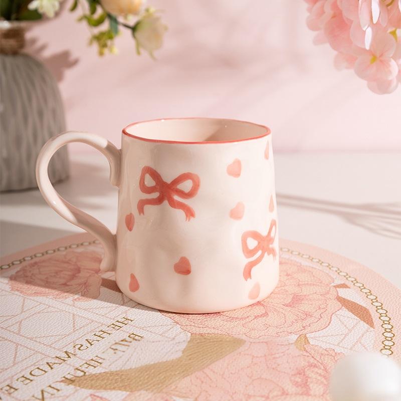 Cream style ceramic underglaze color ceramic mug