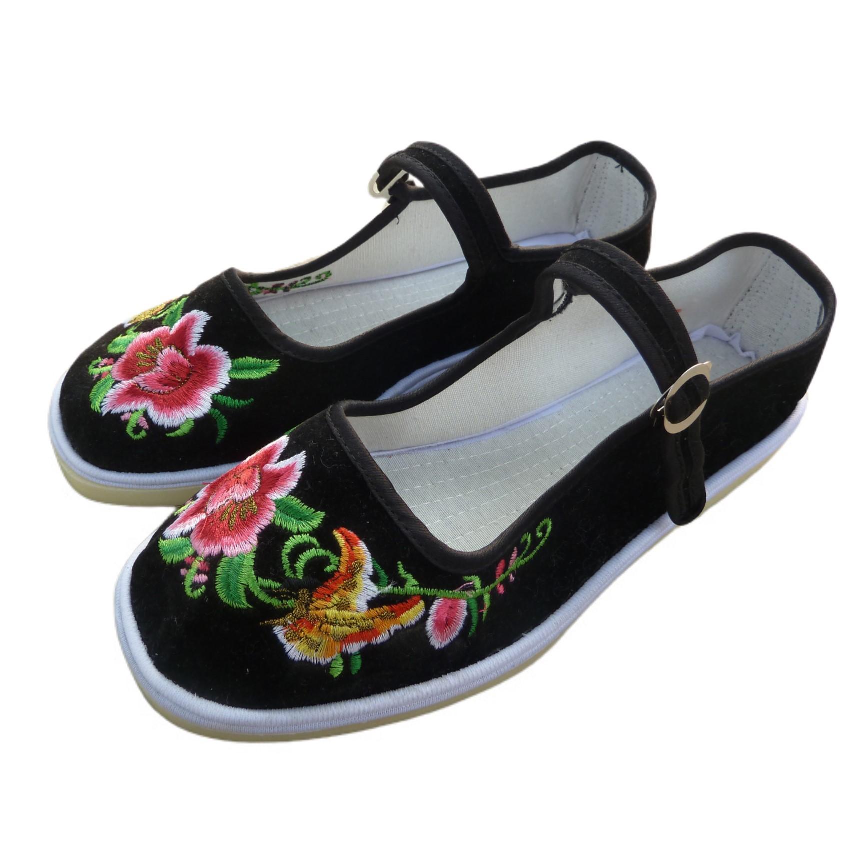 

Онлайн обувь из говяжьих сухожилий на подошве, тканевые туфли ручной работы в старом пекинском стиле, женские повседневные туфли лазанья, женские вышитые туфли, туфли для мамы, ретро 34