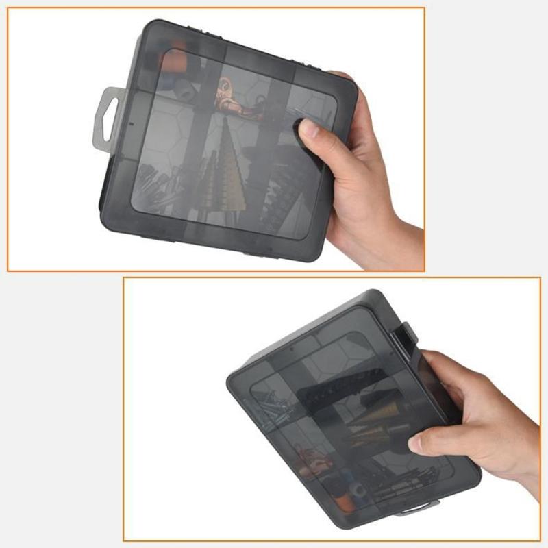 Organizador de Peças Pequenas 9/12/15/18/24 Compartimentos Organizador com Divisórias Removíveis para Ferragens Parafusos Porcas Pregos Contas