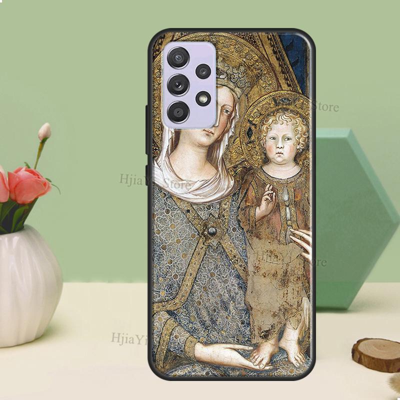 Virgin Mary of Hope Catholic Religious Art Case For Samsung A54 A34 A14 A51 A71 A12 A22 A32 A52 A72 A73 A33 A53 A13 Back Cover