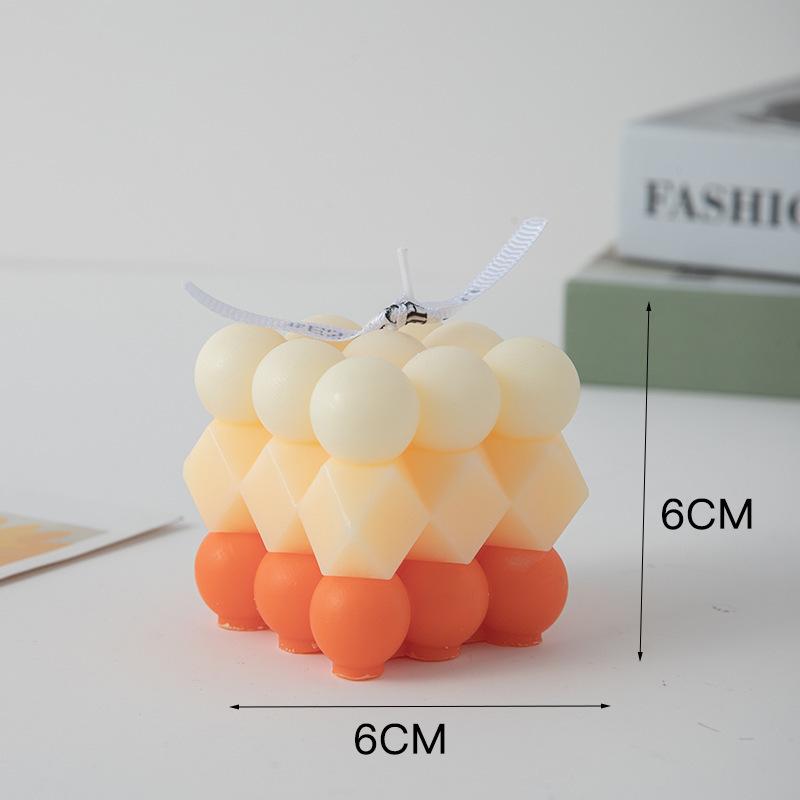 

Gradient Sandwich Rubik s Cube Aromatherapy Candle Creative High-end Fragrance Souvenir Ornament Shape Candle