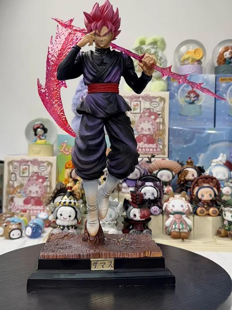 Dragon Ball Anime Super Saiyan Rose Goku Statue 37cm Action Figure Desktop Decor Ornament Collectible Toys Gifts