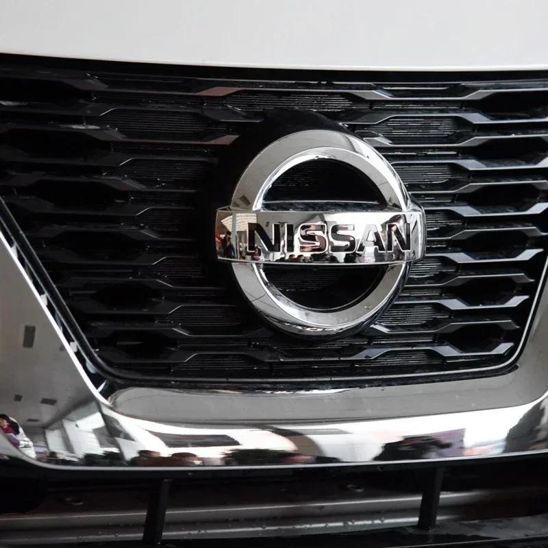 ABS for Nissan New Car Front Rear Emblem 3D Logo Tiida Sentra Teana X Trail T30 T32 Almera Kicks Micra Qashqai J10 J11 Leaf Juke