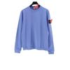 Stone Island Compass Patch Basic Hoodless Sweatshirt Loose Fit Men Women Casual Daily Wear