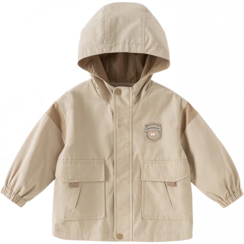 DAVE & BELLA Boys  Spring Casual Hooded Woven Jacket 130cm